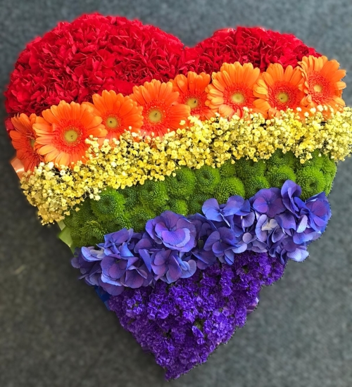 Rainbow Remembrance Heart Tribute