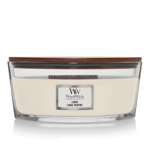 Linen Woodwick Candle Ellipse