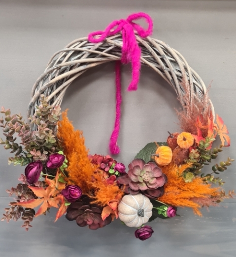 ARTIFICIAL  AUTUMN CHARM WREATH