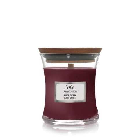 Black Cherry Woodwick Candle Mini